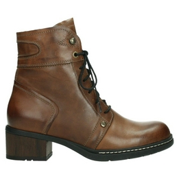 Wolky - Halfhoge veterschoen - Schoenmode Kerkhof
